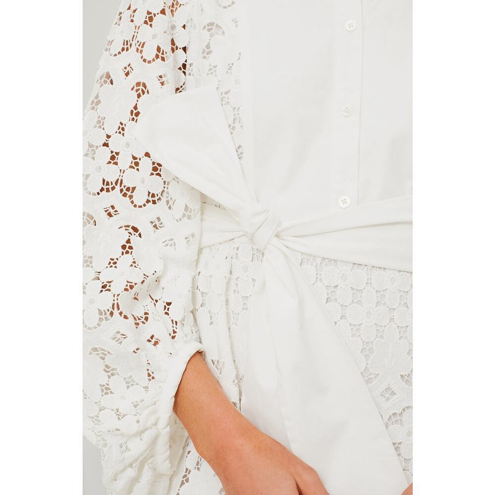 TUCKERNUCK White Lace Calliope Dress Size XL NWT Retail $328 Tuckernuck - Picture 7 of 8